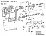 Bosch 0 603 147 842 CSB 500-E Percussion Drill 240 V / GB Spare Parts CSB500-E